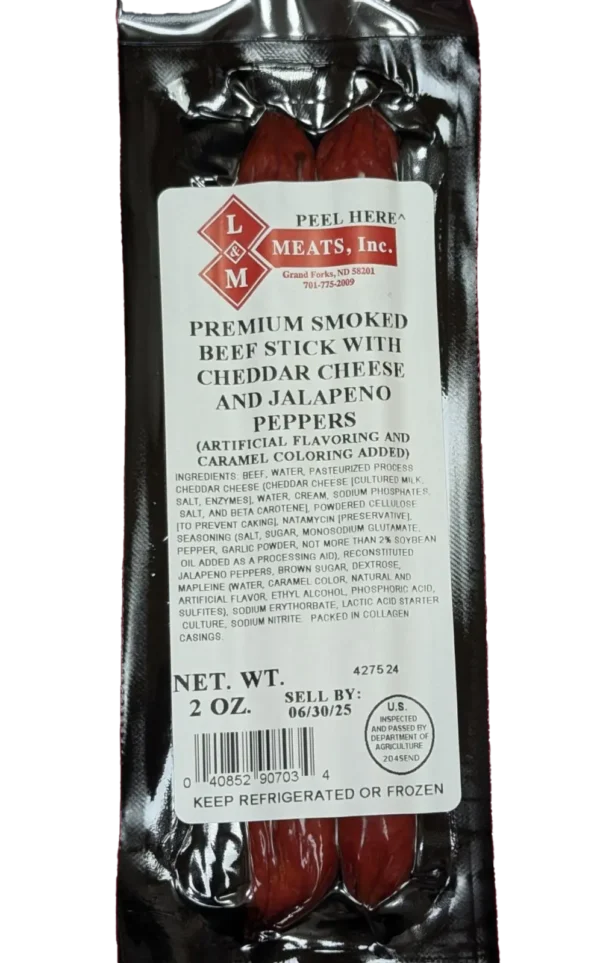 Cheddar Cheese and Jalapeno Beef Stick